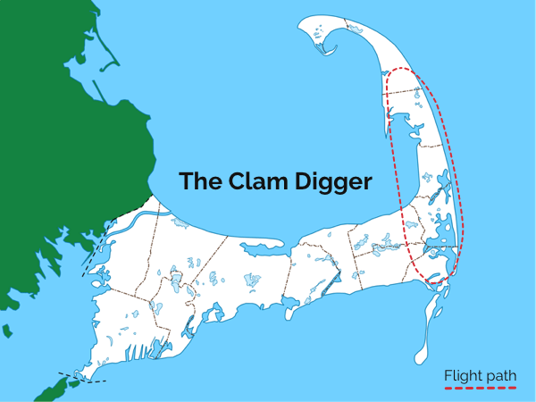 clam digger airplane tour